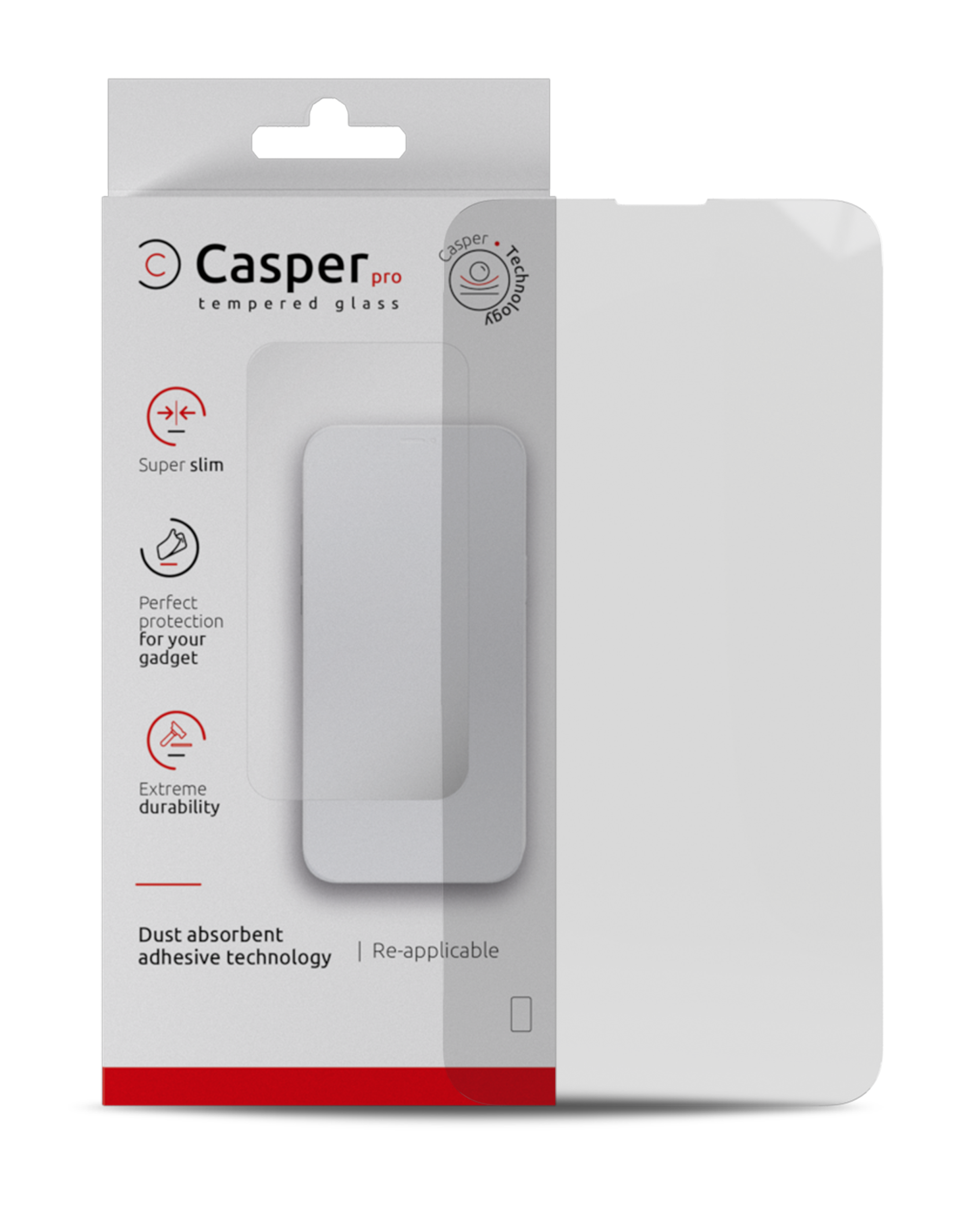 Casper Pro Tempered Glass Compatible For IPhone 15 Plus