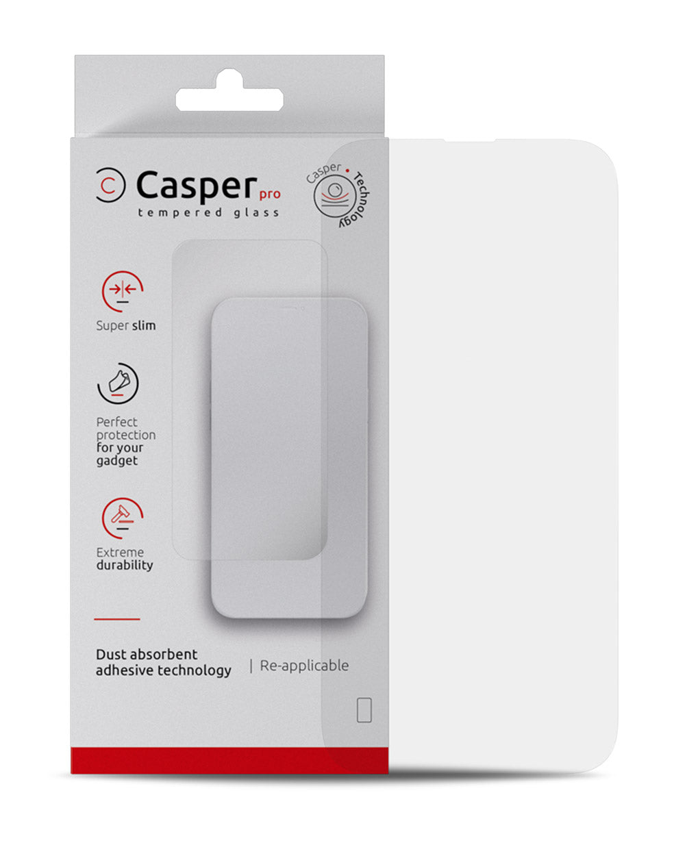 Casper Pro Tempered Glass Compatible For IPhone 15 Pro