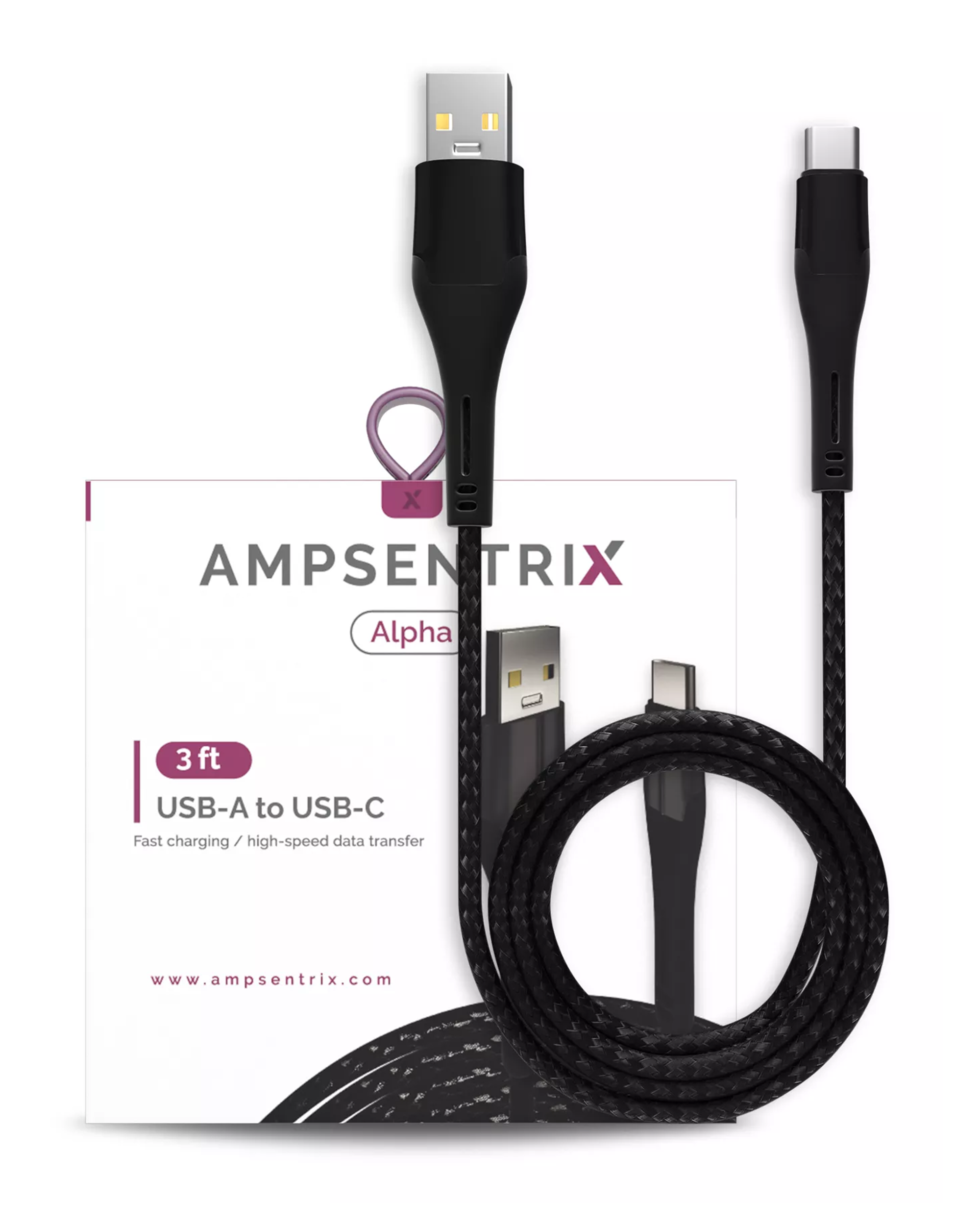 3 Ft USB Type C To USB Type A Cable